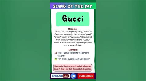 gucci slang